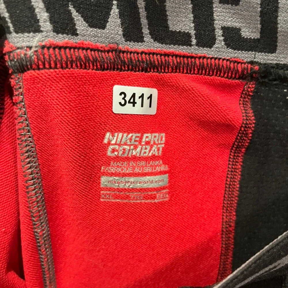 Nike Pro Combat Hyperwarm Dri-FIT Compression Tights Mens XXL Black Grey